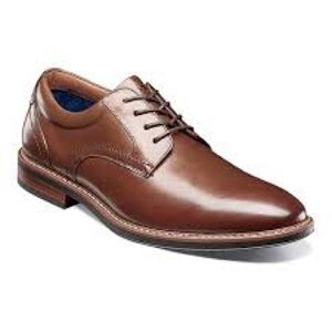 Nunn Bush® Westfield Men's Leather Oxford Dress Shoes in Brown Cognac Size 8